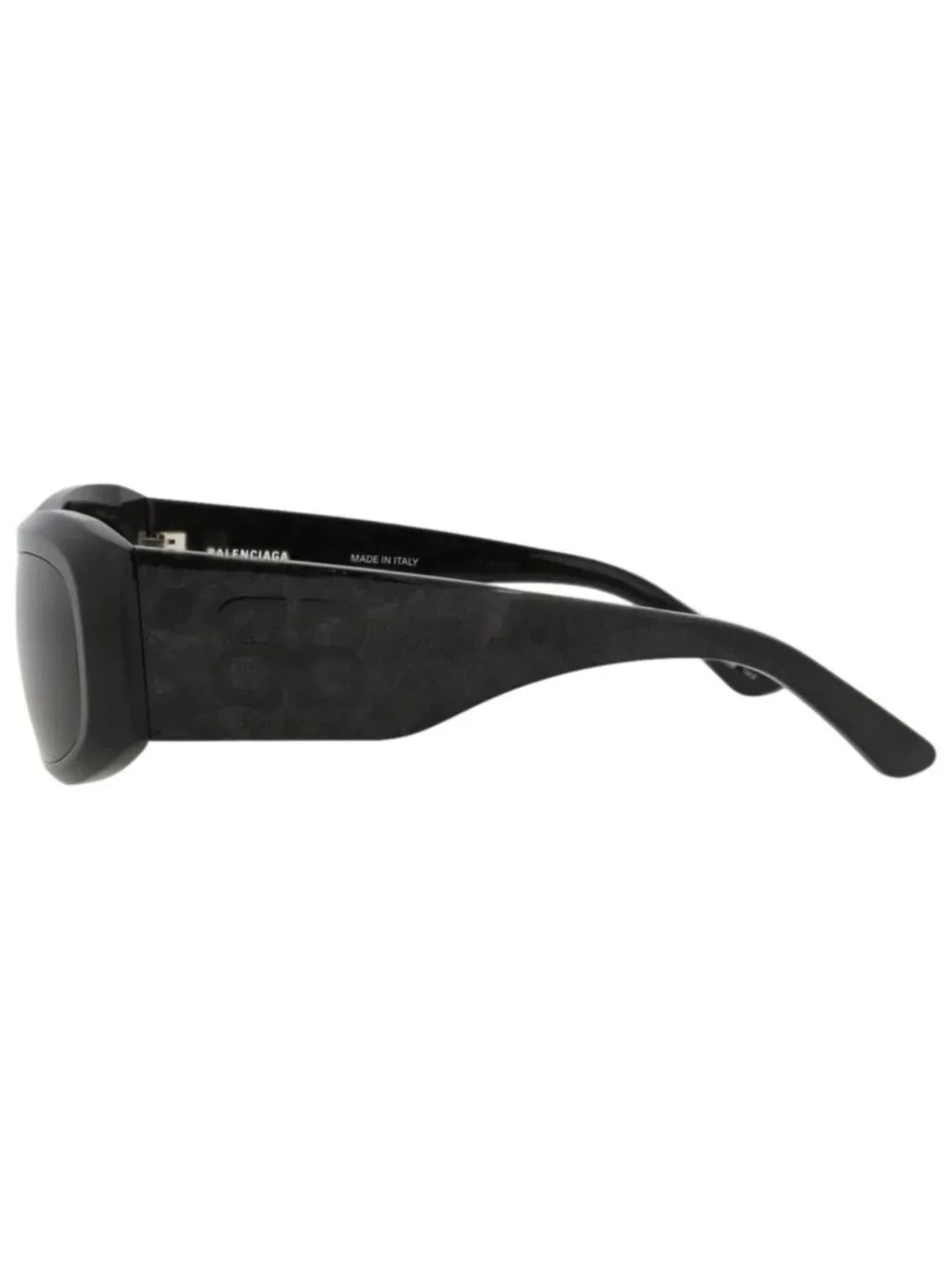 New Balenciaga Women's Sunglasses Square Rectangle Recycled Acetate Frame Black